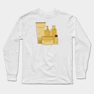 Skincare Essentials (Yellow Theme) Long Sleeve T-Shirt